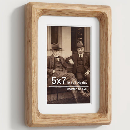 11x17 Picture Frames Natural Oak,Original Wood Hand Make Crafted Diploma Frame with Mat to 8x12 Graduation Picture Display,Family Picture,Wedding Picture,Photo,Certificate Wall Mounted