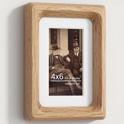 11x17 Picture Frames Natural Oak,Original Wood Hand Make Crafted Diploma Frame with Mat to 8x12 Graduation Picture Display,Family Picture,Wedding Picture,Photo,Certificate Wall Mounted